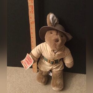 NWT! Vintage 1987 carousel outback safari plush toy, Made in Korea, 14” tall